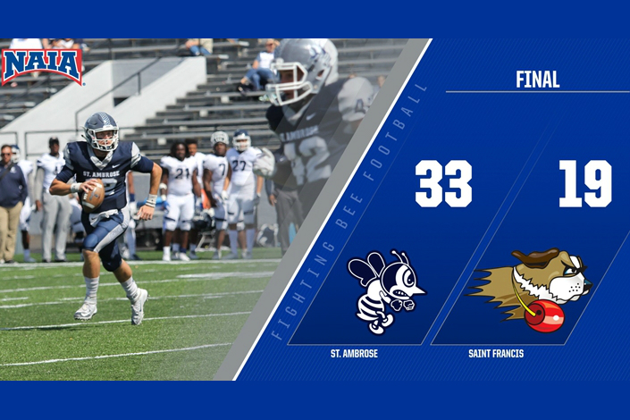 Bees open MSFA play with 33-19 win at St. Francis (Ill.)
