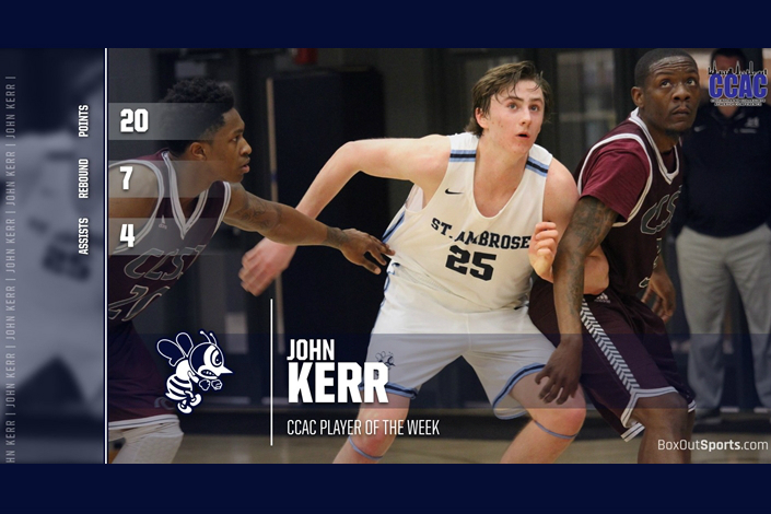 Kerr named CCAC Player of the Week