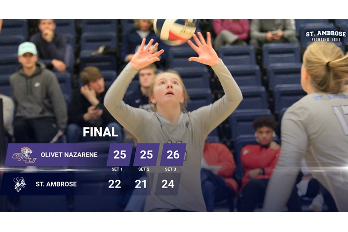 Season ends with loss at Olivet Nazarene