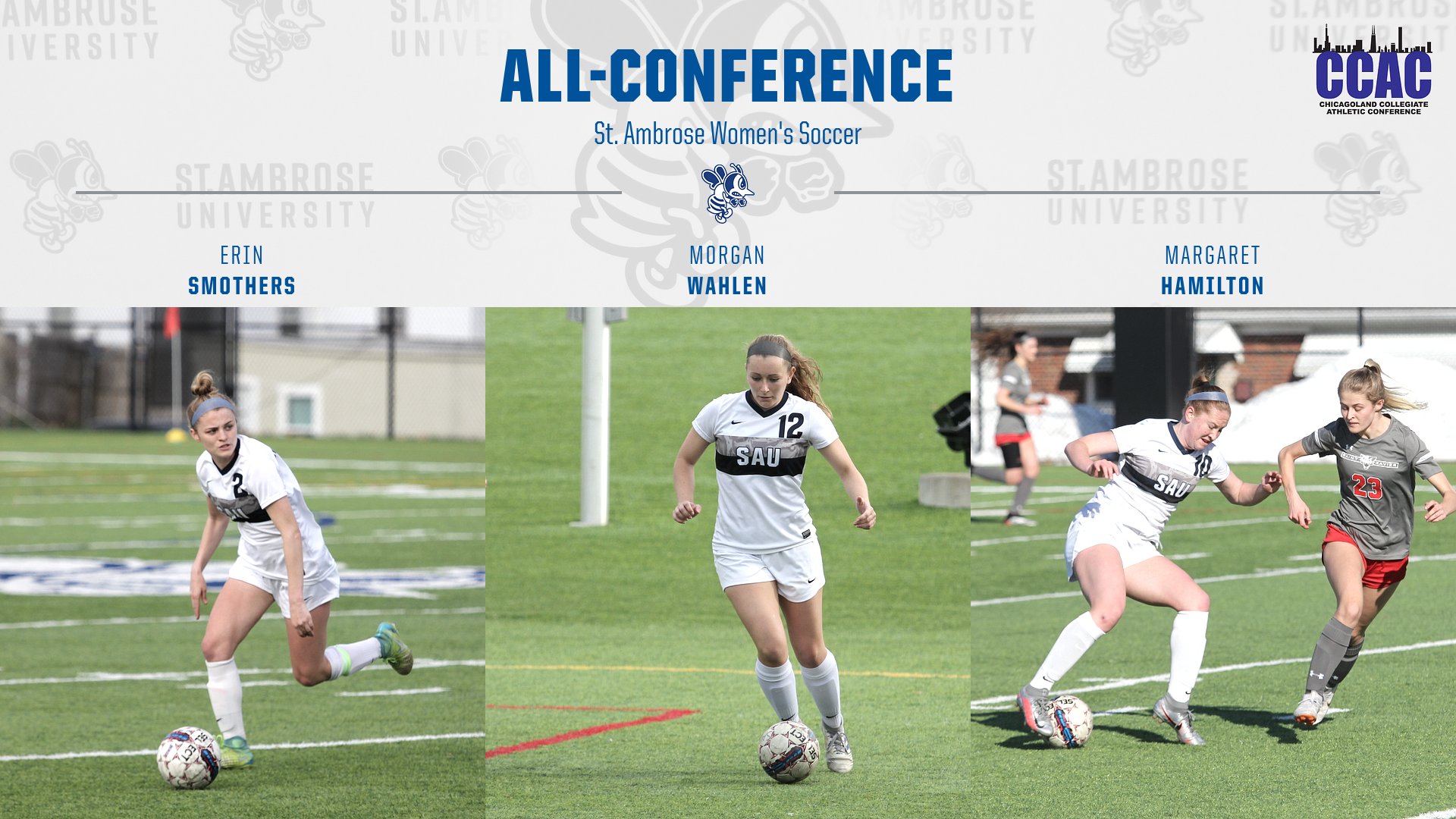 Smothers and Wahlen named first team all-CCAC; Hamilton on second team