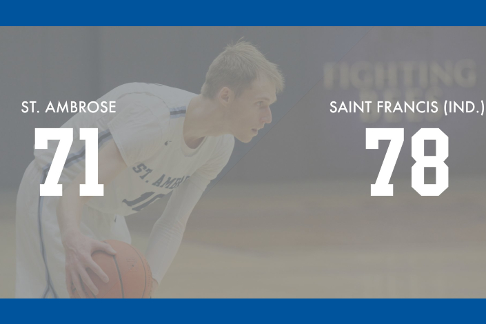 SAU suffers first loss of year to No. 20 Saint Francis (Ind.)