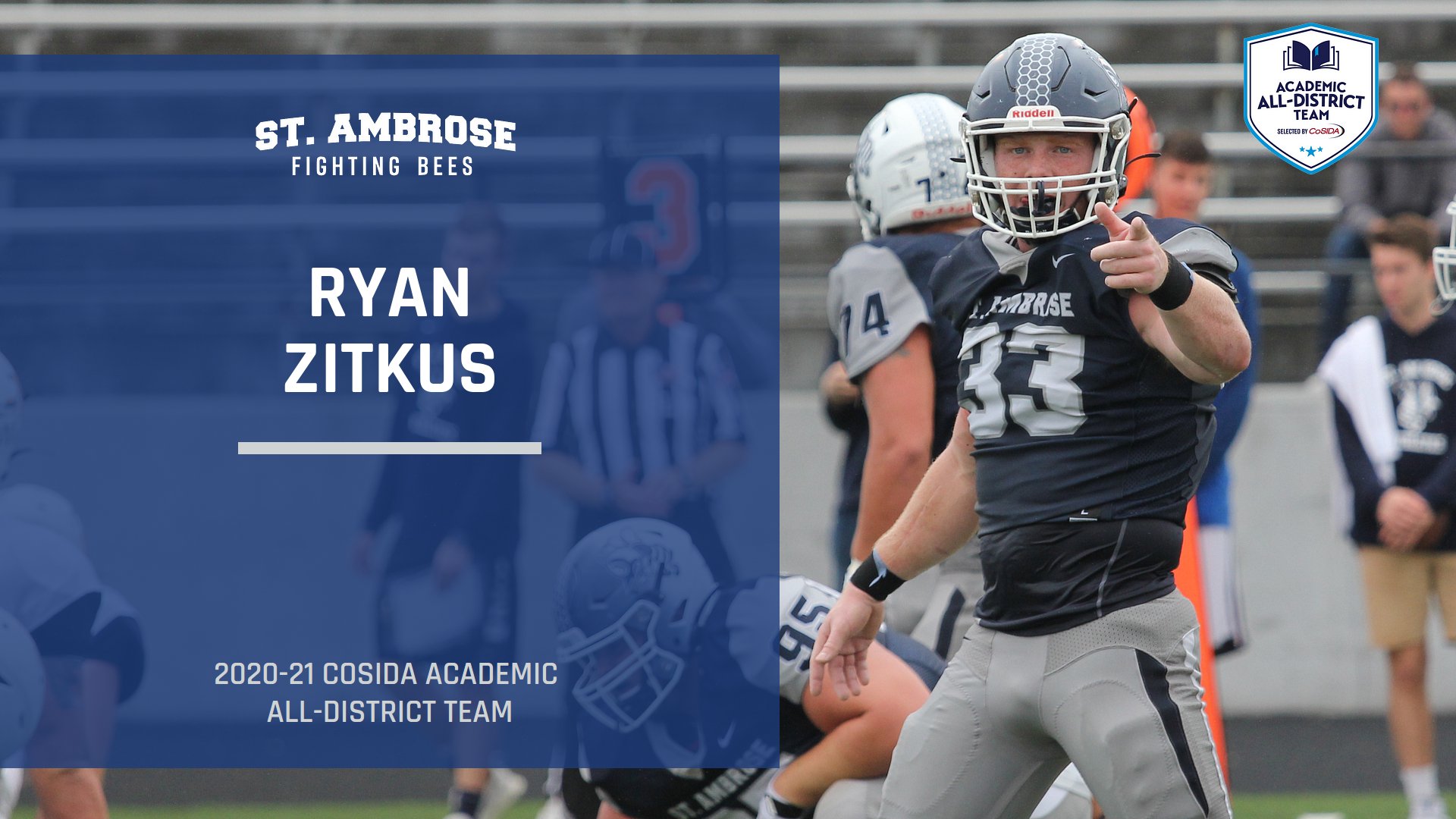 Zitkus named to CoSIDA Academic All-District Team