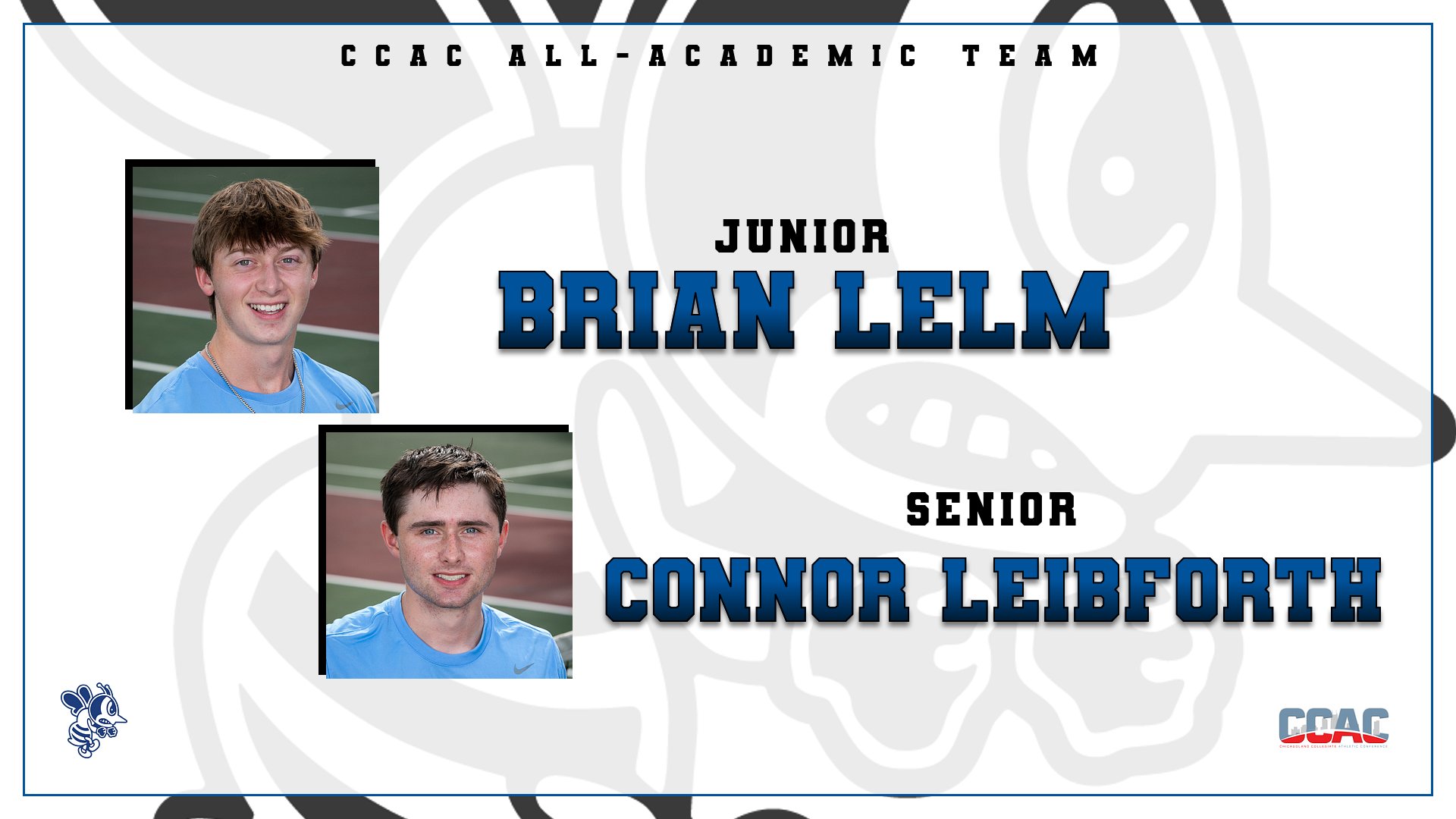 Leibforth, Lelm earn CCAC All-Academic Team honors