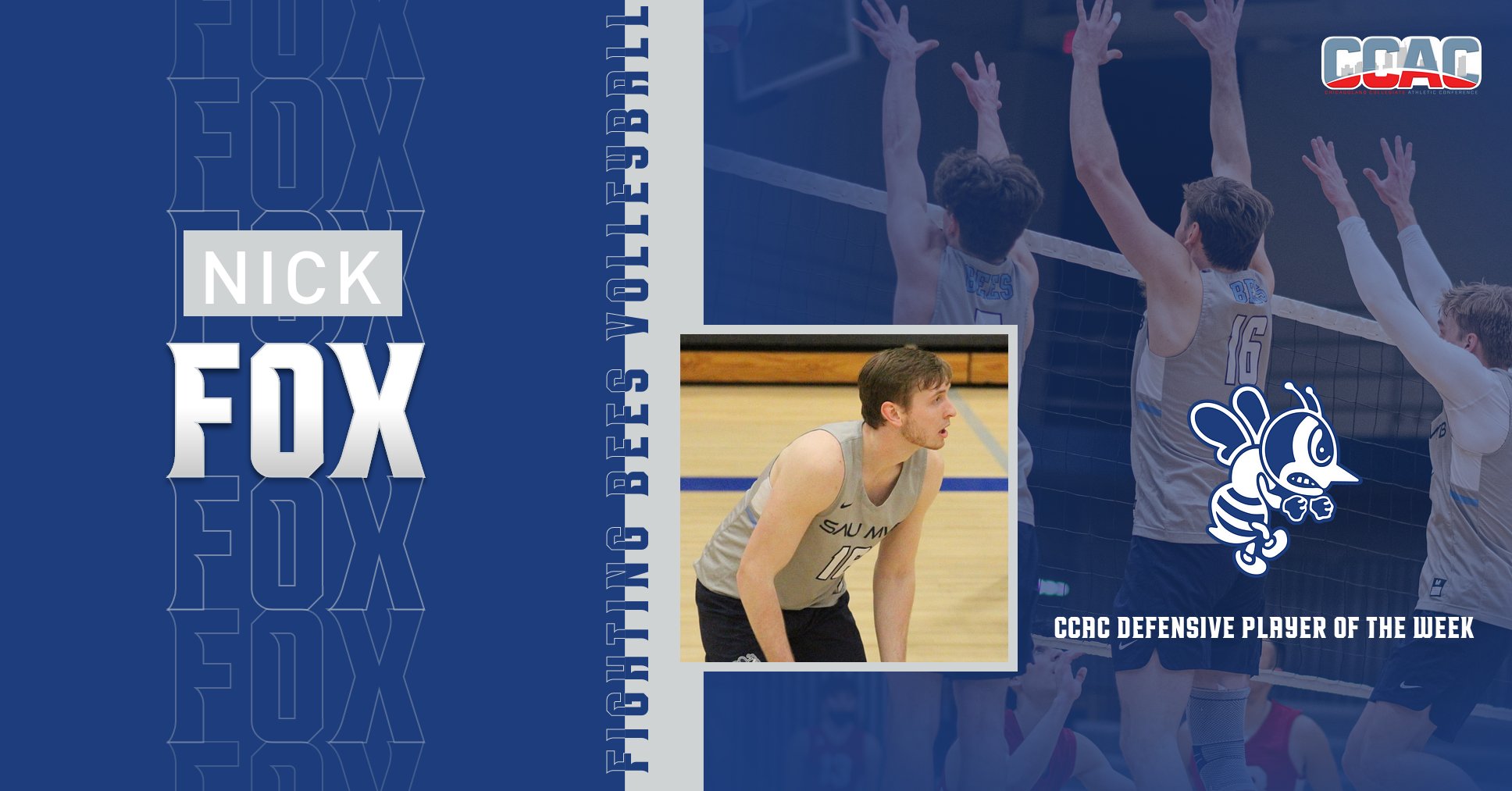 Fox named CCAC Defender of the Week