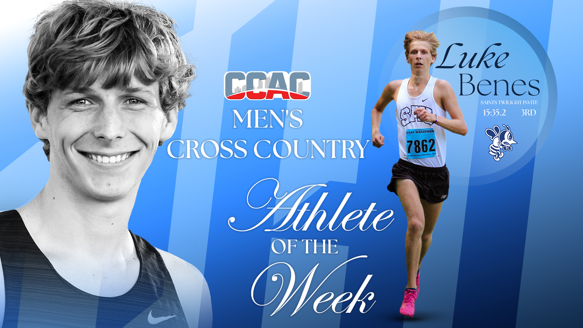 Luke Benes named CCAC Men's Cross Country Athlete of the Week