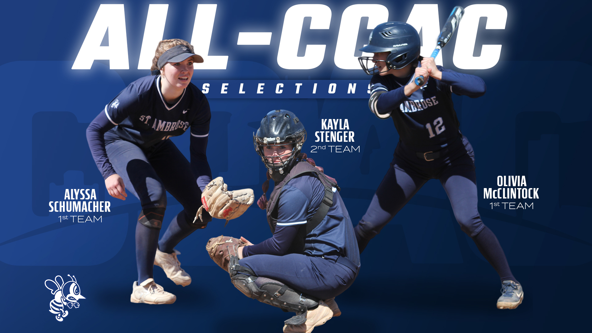 McClintock, Schumacher and Stenger named to all-CCAC team