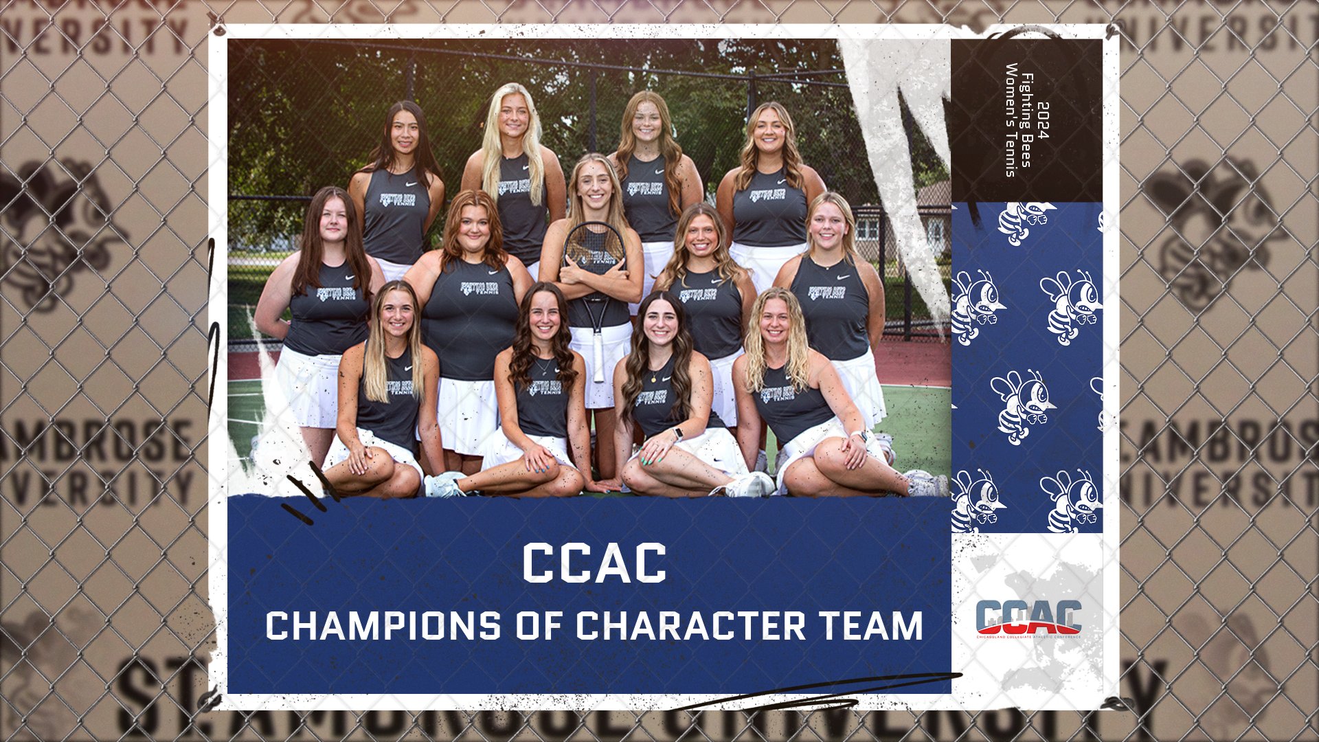 Bees named CCAC Champions of Character Team