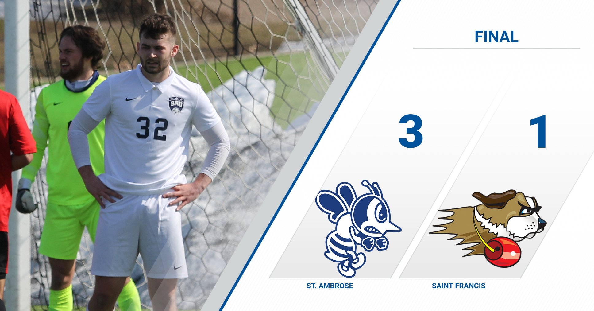 Three Bees score in win over Fighting Saints