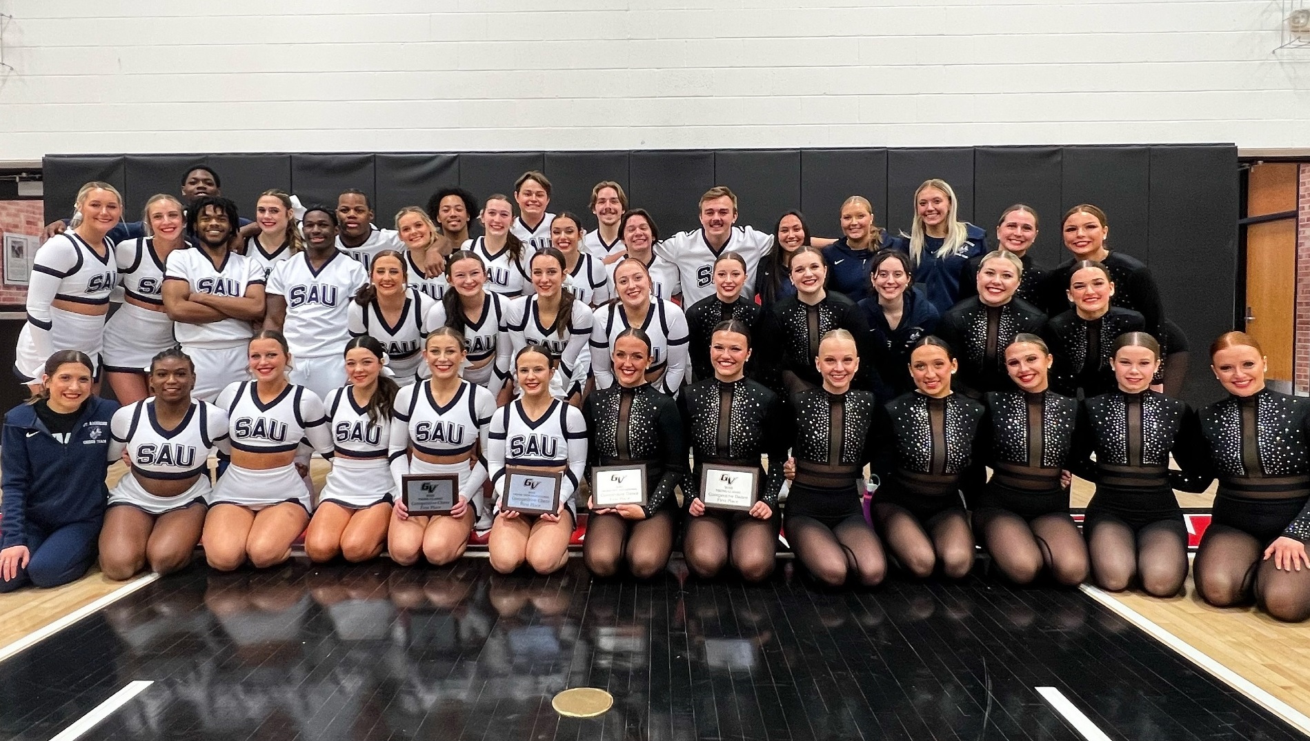 SAU Cheer and Dance Teams win Grand View Invites