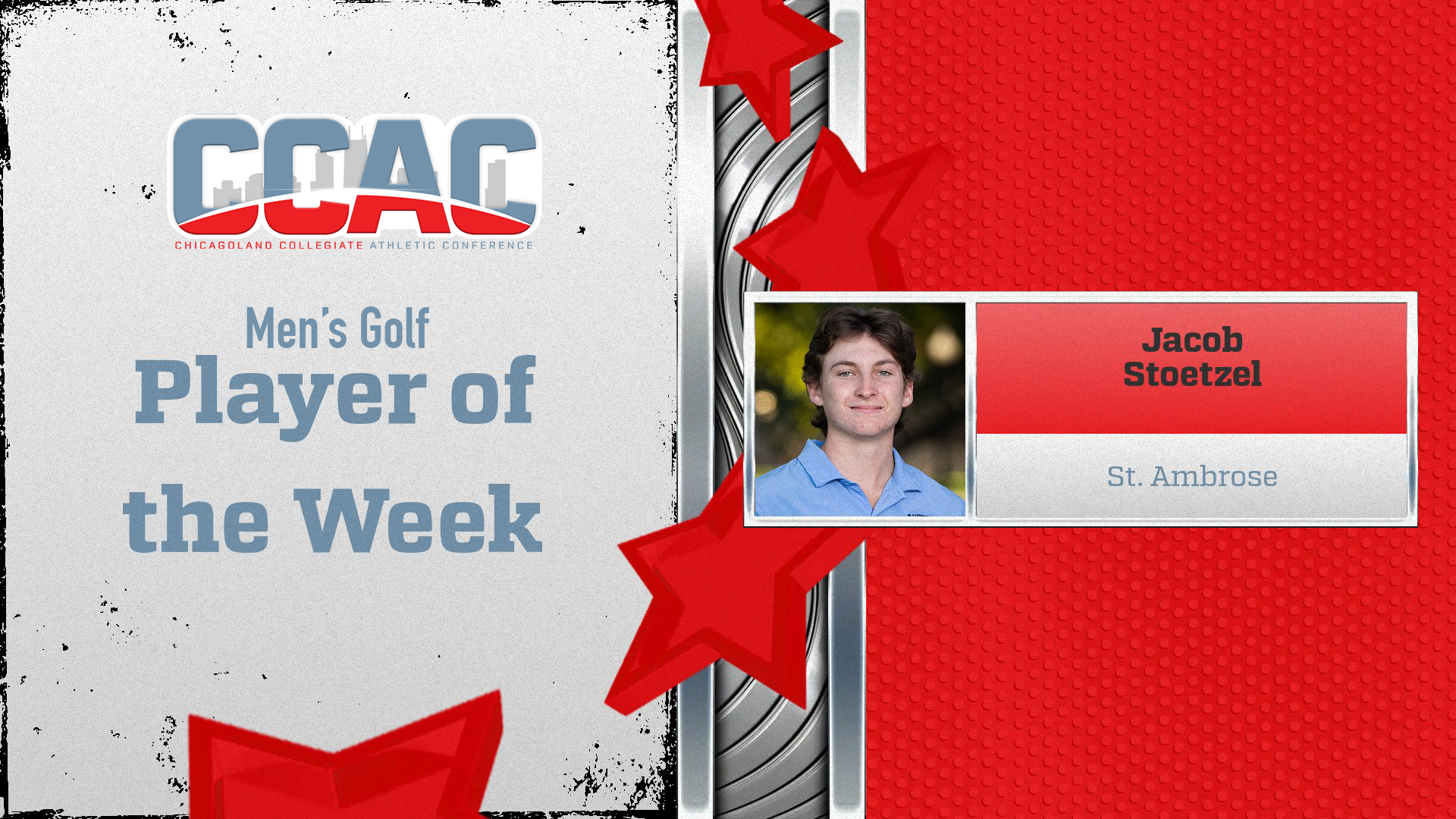 Stoetzel named CCAC Golfer of the Week
