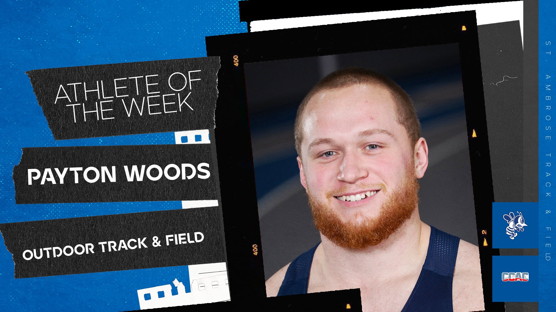 Woods named CCAC Outdoor Field Athlete of the Week