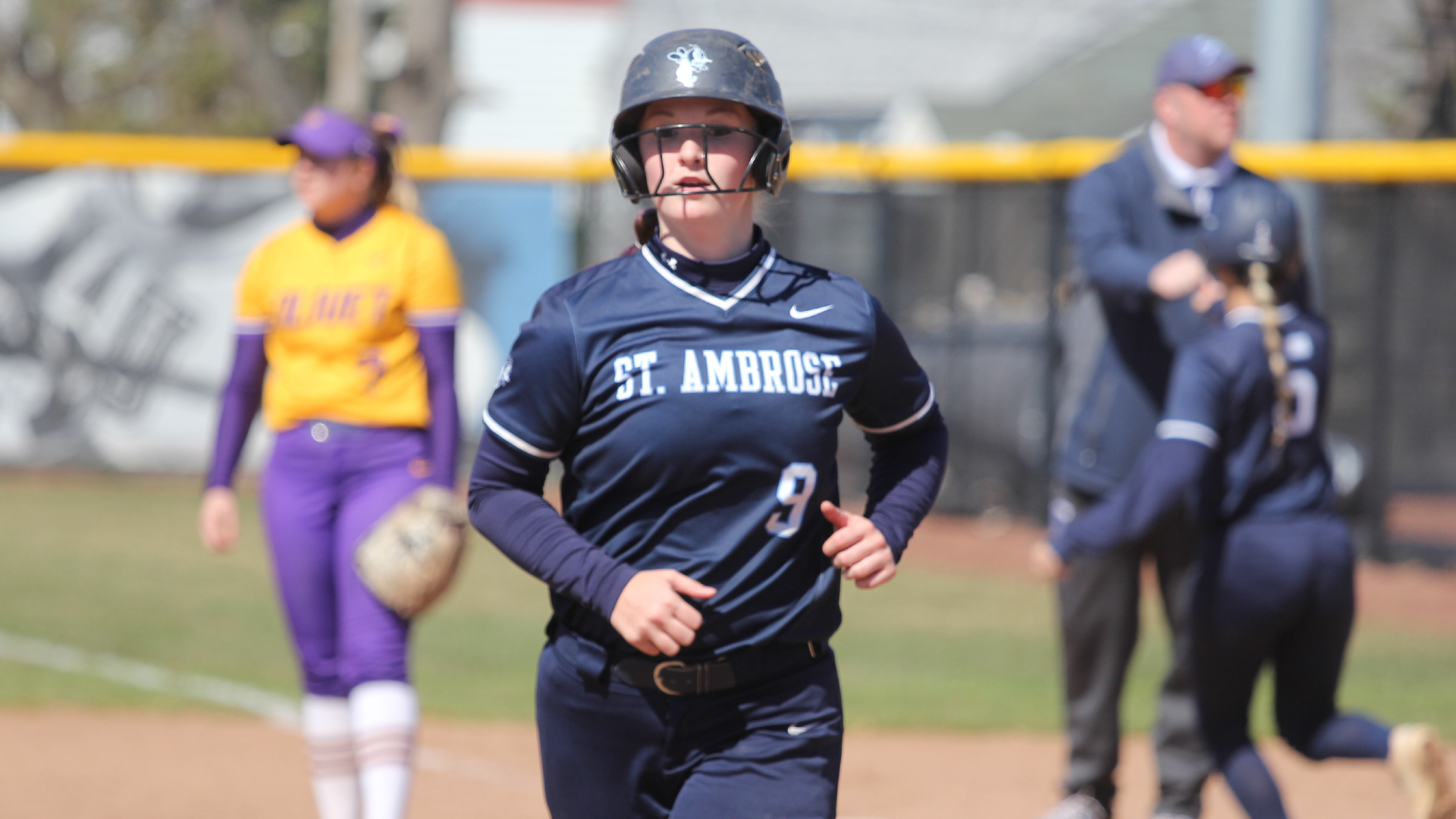 Stenger homers as St. Ambrose earns split with Trinity Christian