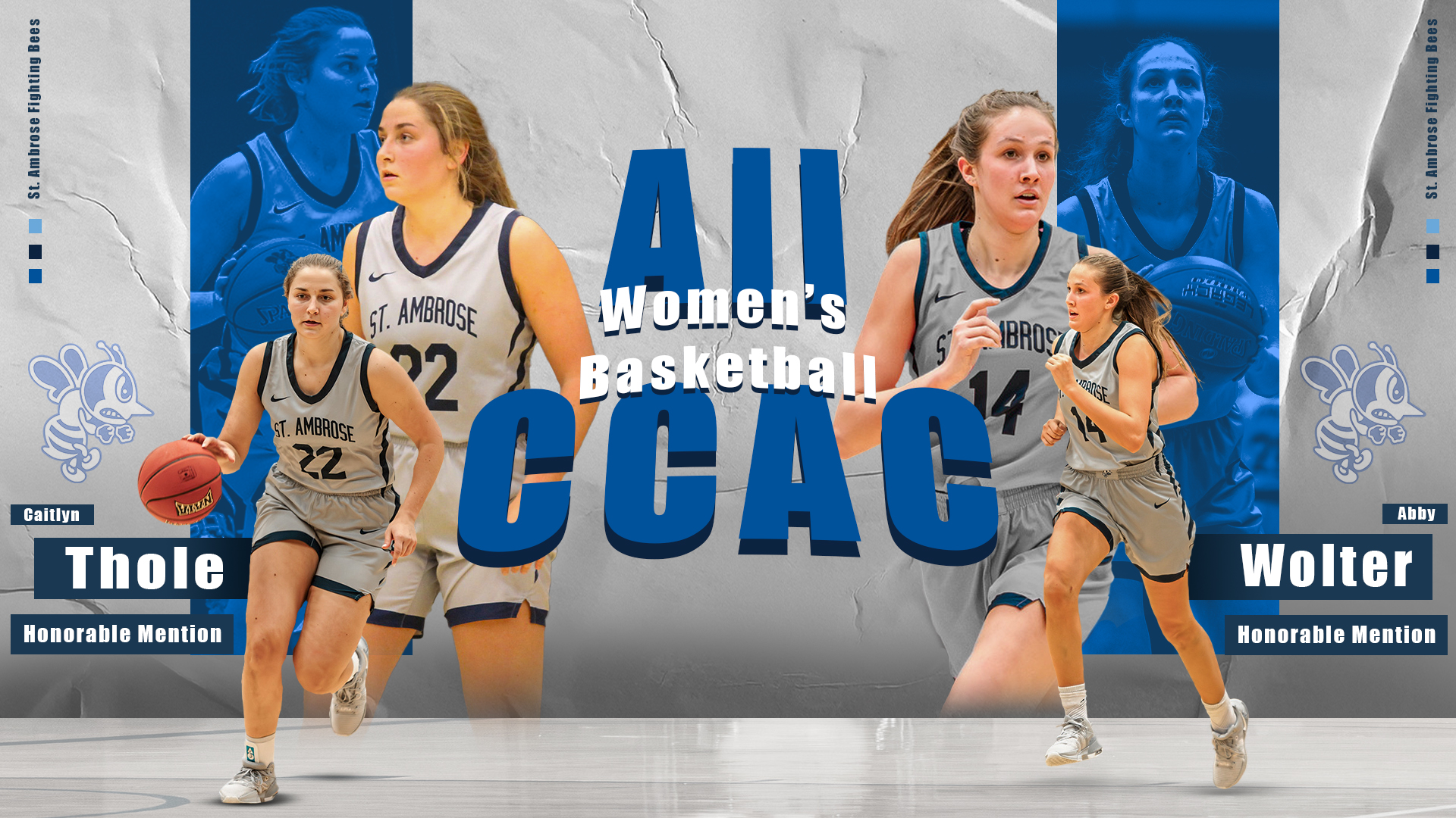 Wolter, Thole earn all-CCAC honorable mention