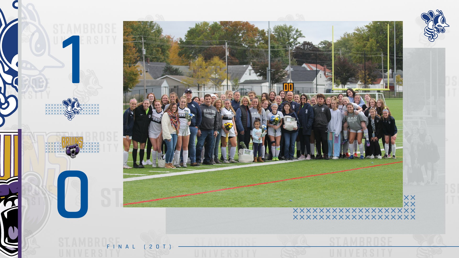 Bees beat Bruins on Senior Day