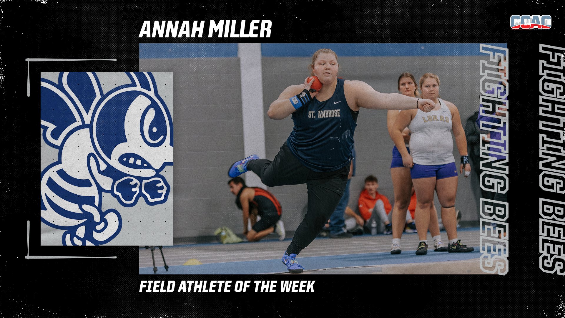 Miller named CCAC Field Athlete of the Week