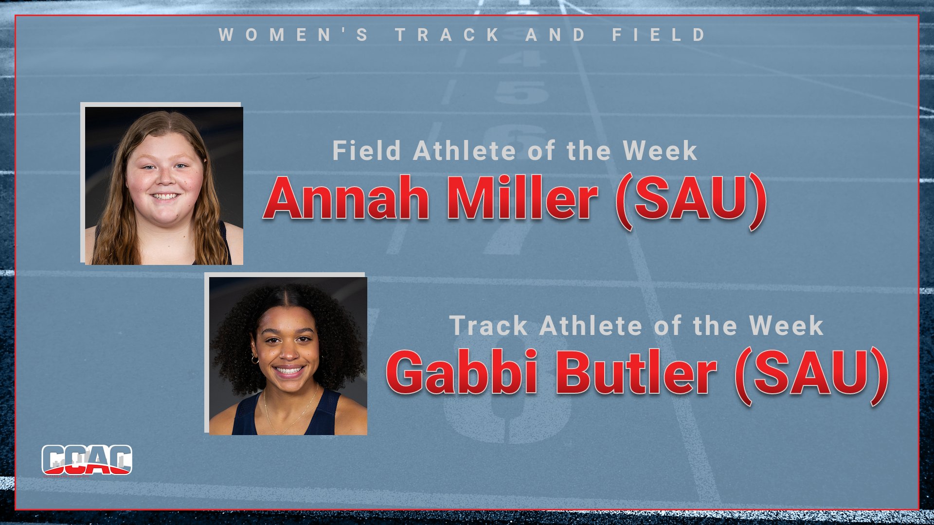 Butler, Miller sweep CCAC Athlete of the Week honors