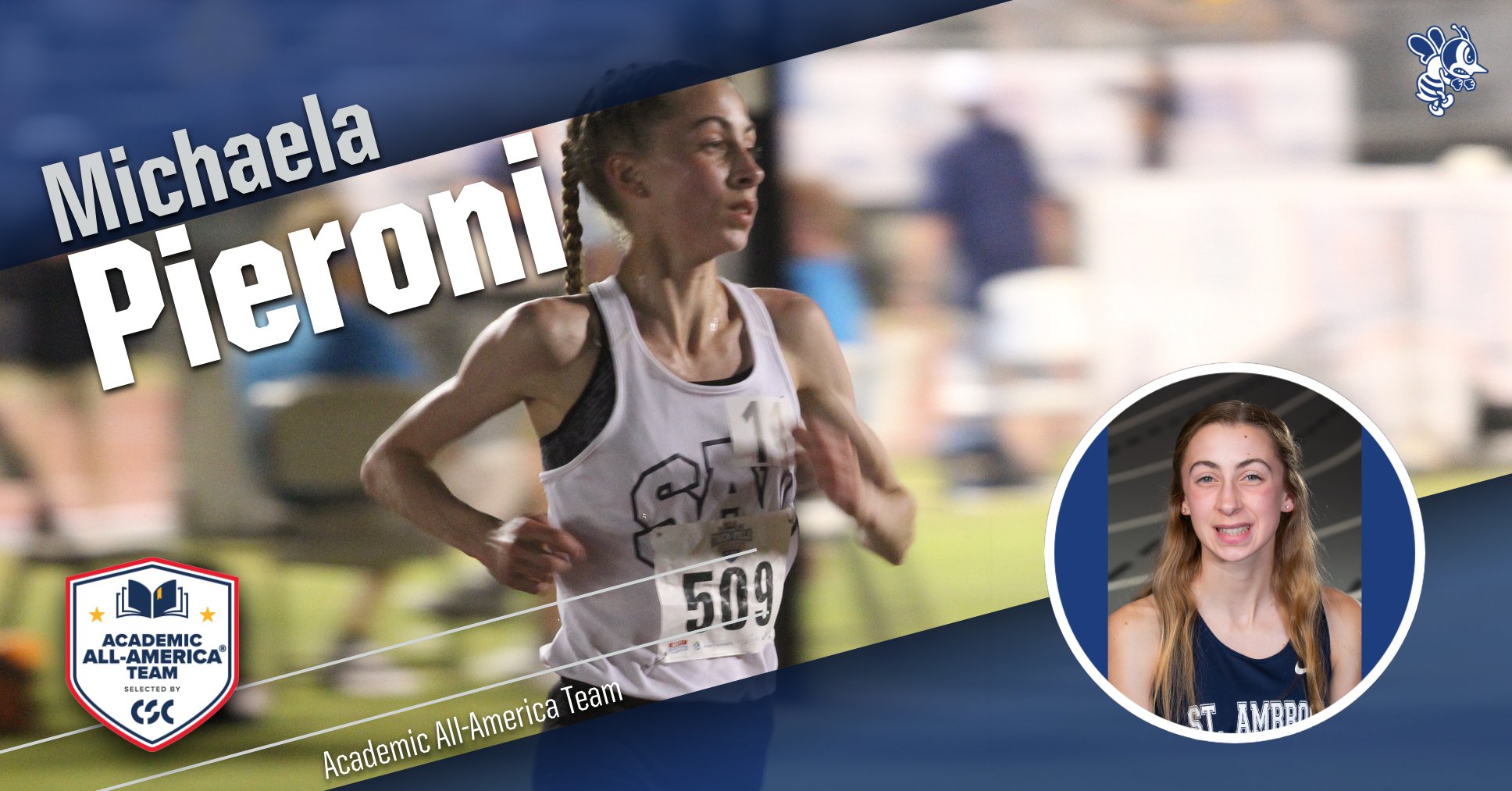 Pieroni named to CSC Academic All-America Team