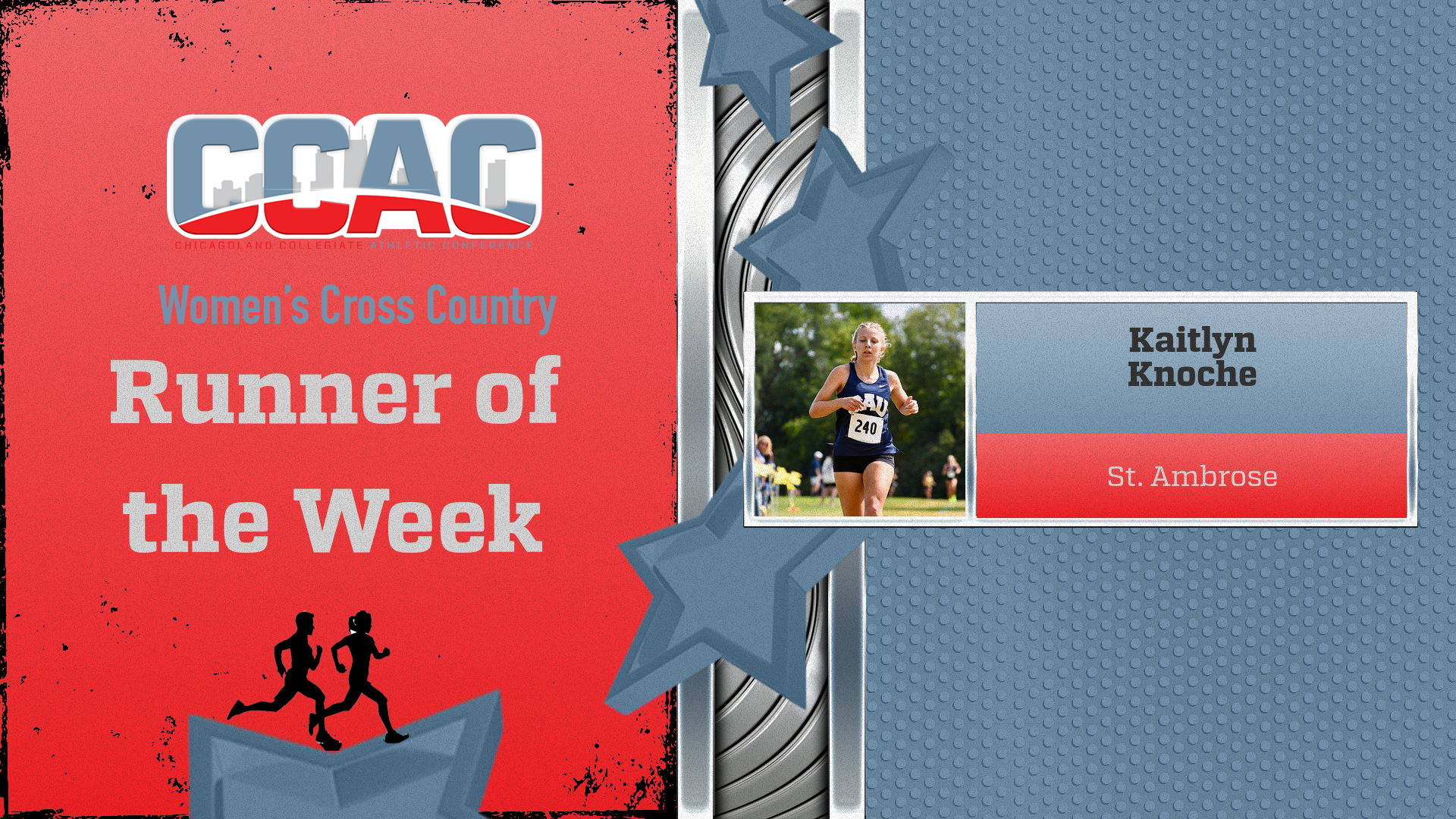 Knoche named CCAC Runner of the Week for second time